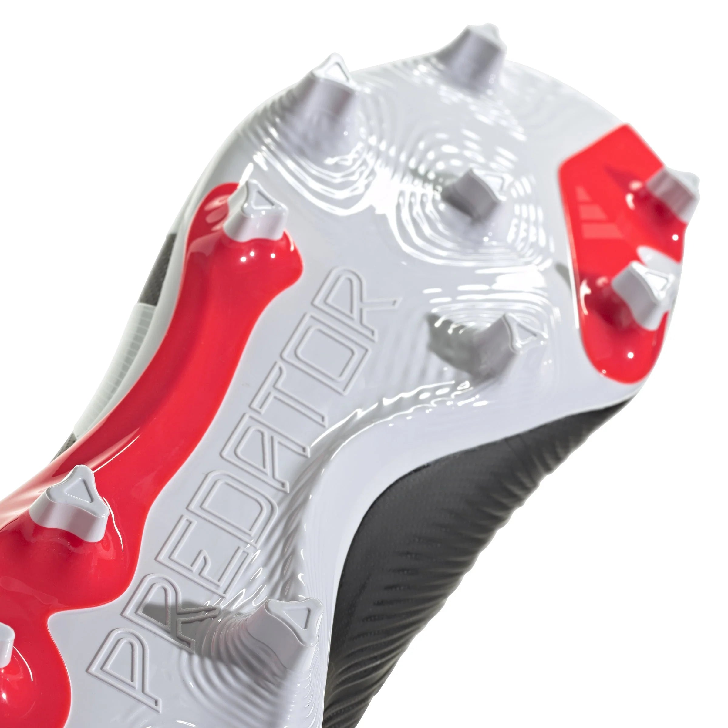 adidas Predator League Sock FG Firm Ground Soccer Cleats Core Black White Red