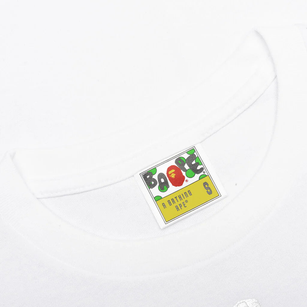 Color Camo Shark Tee White Green