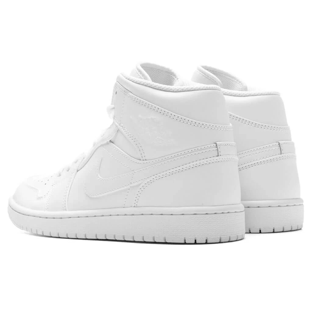 Air Jordan 1 Mid Triple White