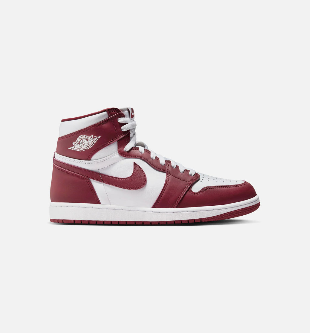 Air Jordan 1 Retro High OG Artisanal Red Mens Lifestyle Shoe White Team Red