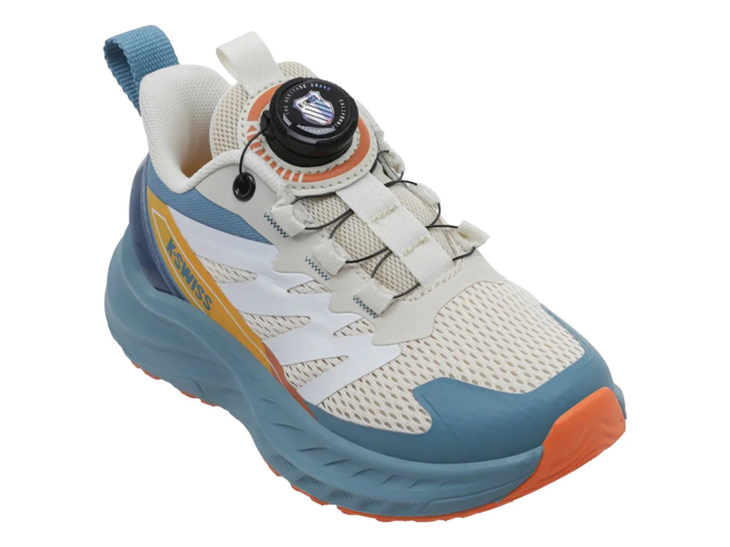 Tenis K Swiss Hazen CH Beige y Azul para Niño
