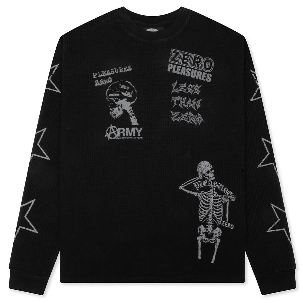 Pleasures x Zero Misled Thermal Long Sleeve Black