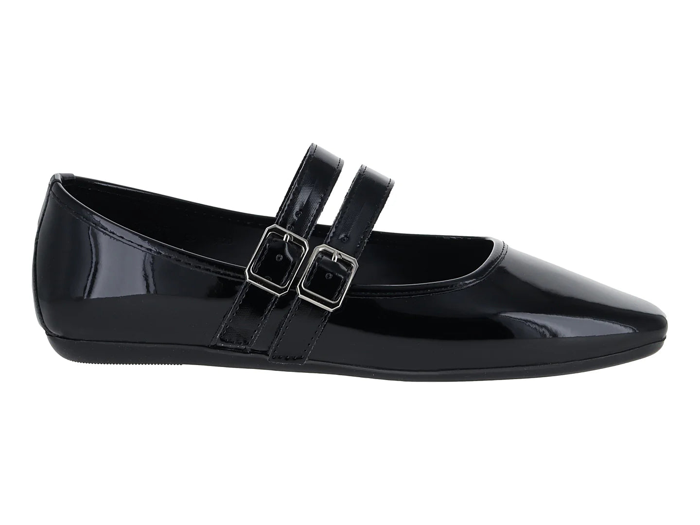 Zapatos Ballerinas Luna Rosa Negro Charol para Mujer