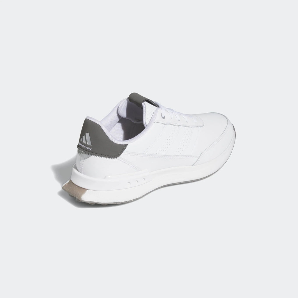 adidas S2G 24 Leather Spikeless Golf Shoes White White Charcoal