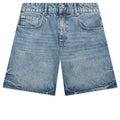 Tailored Denim Shorts Blue