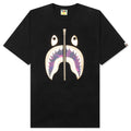 Color Camo Shark Tee Black Purple