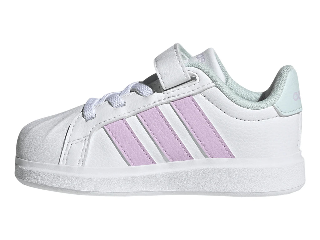 Tenis Adidas Streettalk Blanco Lila y Menta para Niña