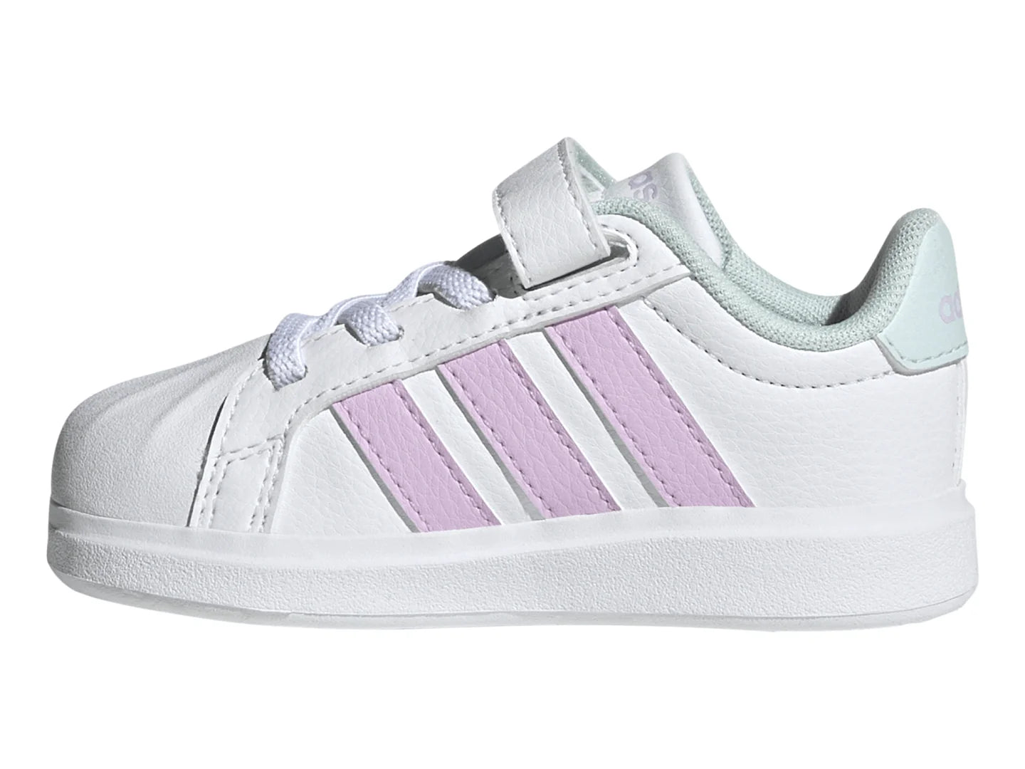 Tenis Adidas Streettalk Blanco Lila y Menta para Niña