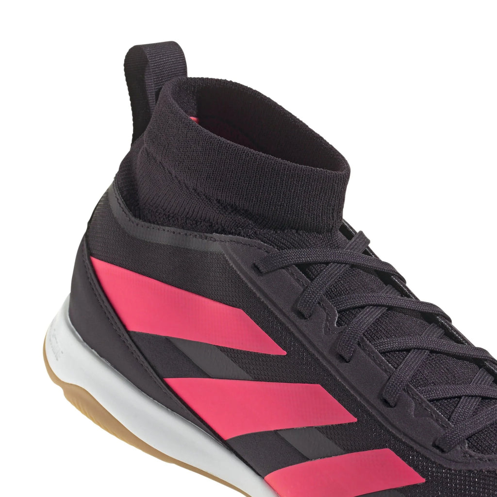 adidas Predator League Mid IN Indoor Soccer Shoes Black Turbo White