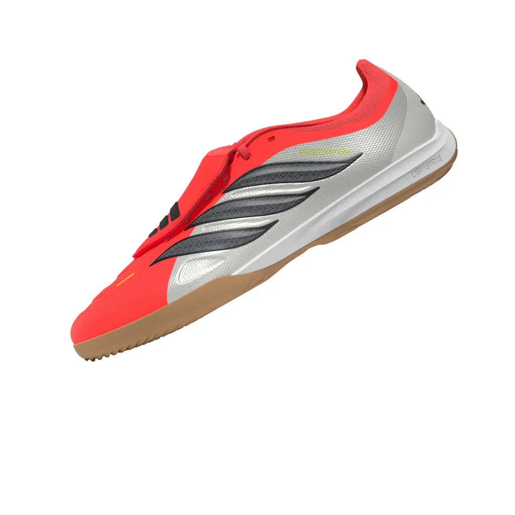 adidas Predator League Fold Over Tongue IN Indoor Mens Soccer Shoes Red Black White