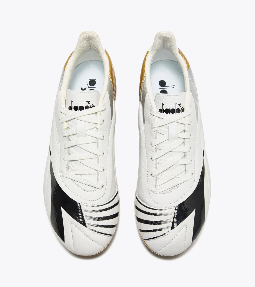 Diadora Maximus Elite LT Womens SLP12 Firm Ground Soccer Cleats White Gold