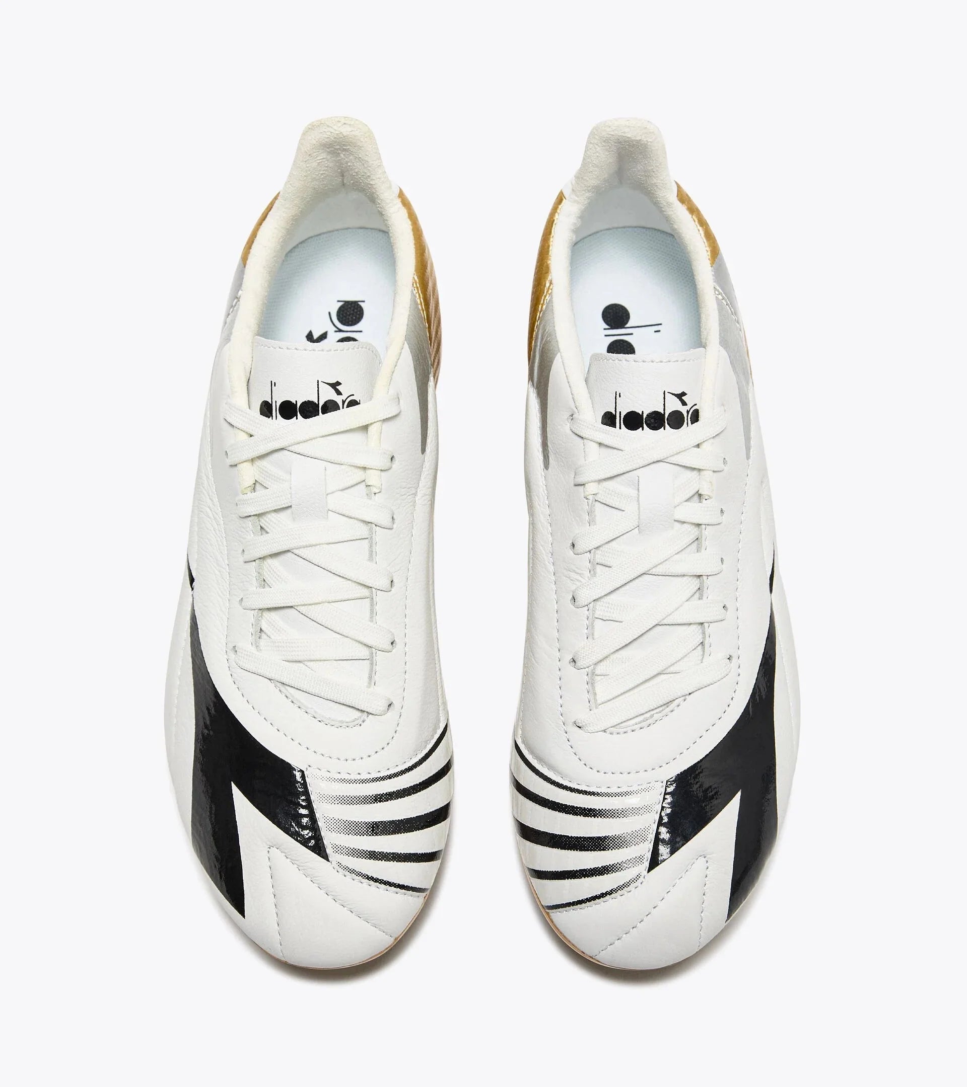 Diadora Maximus Elite LT Womens SLP12 Firm Ground Soccer Cleats White Gold
