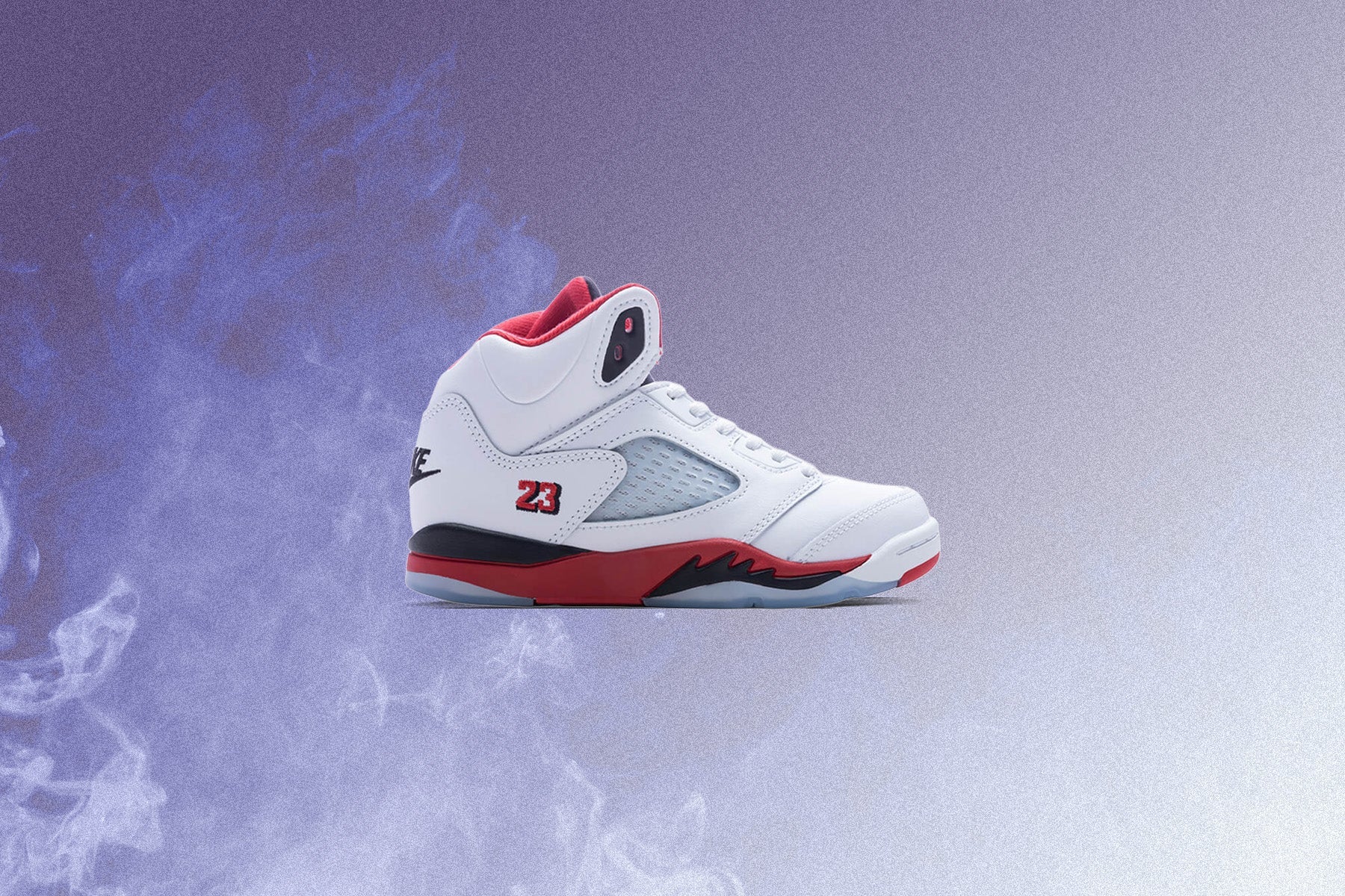 Air Jordan 5 Retro OG Fire Red Black Tongue PS White Fire Red Black