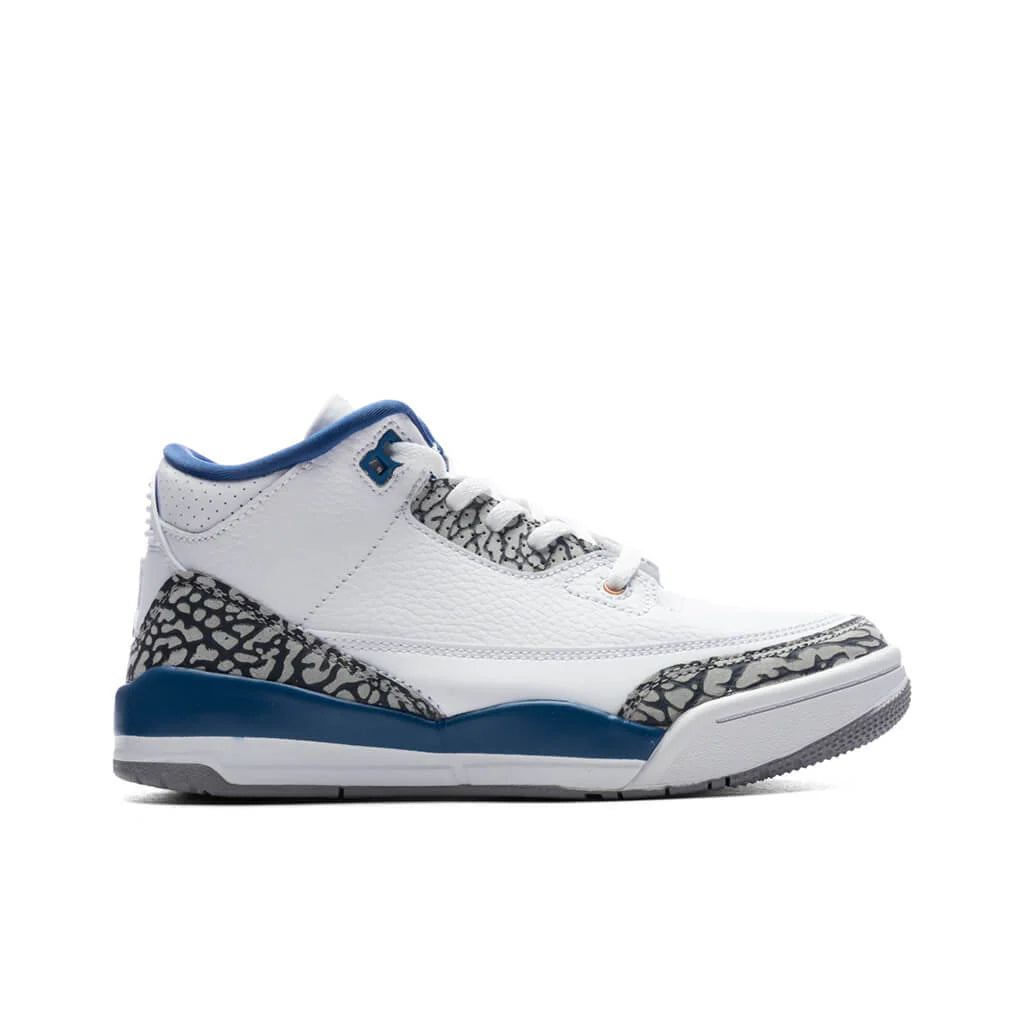 Air Jordan 3 Retro PS True Blue and Copper White Metallic Copper True Blue