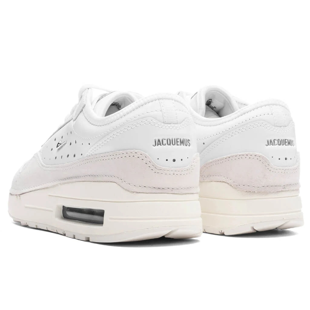 Womens Air Max 1 SP x Jacquemus Summit White Metallic Silver Sail