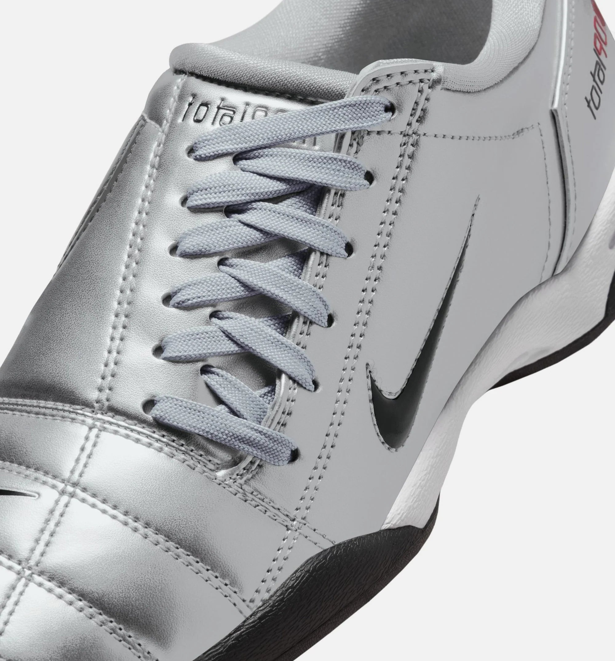 Total 90 Womens Lifestyle Shoe Metallic Silver University Red White Black