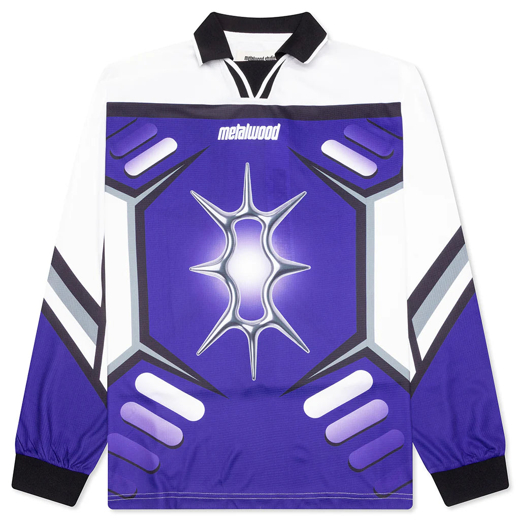 X Games L S Jersey White Blurple