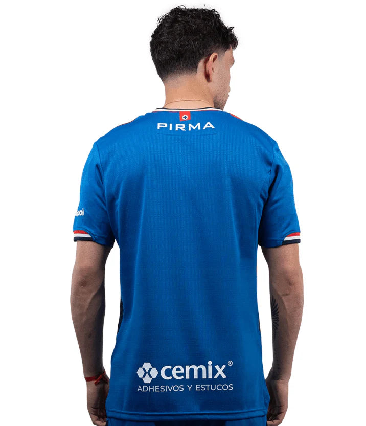 Pirma Cruz Azul Home Mens Soccer Jersey 25 Royal Blue