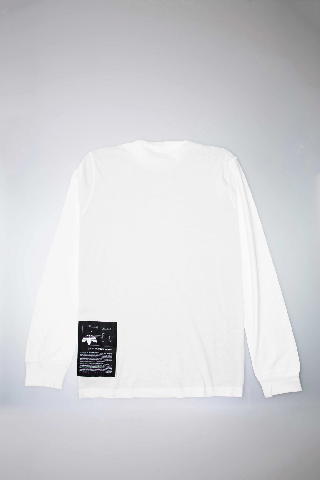 Alexander Wang X adidas Collection AW Graphic Long Sleeve Mens Shirt White White