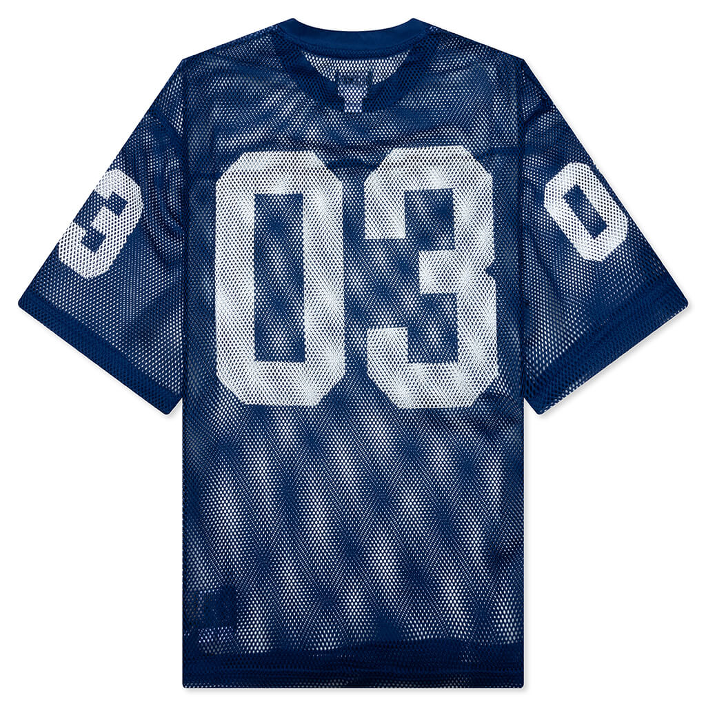 Cropped Varsity Jersey Navy Peony