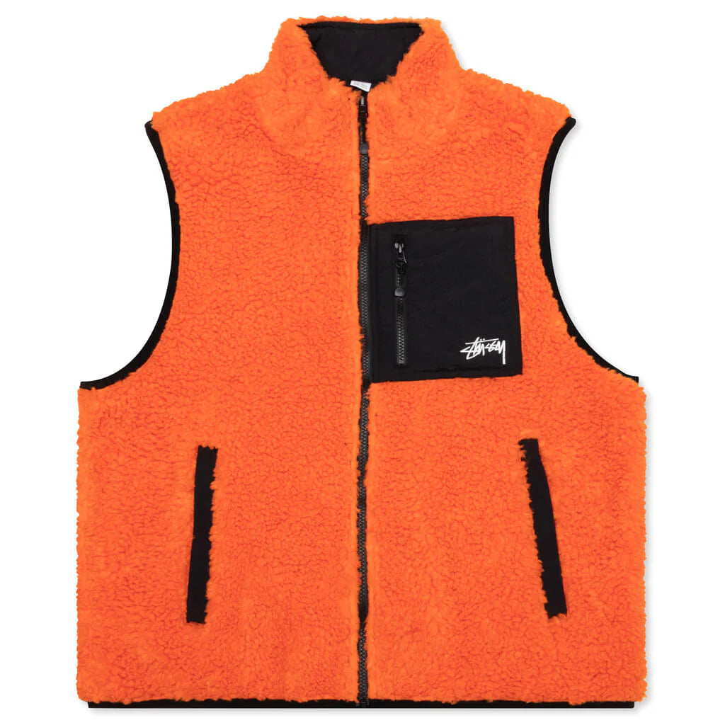 Sherpa Reversible Vest Tangerine