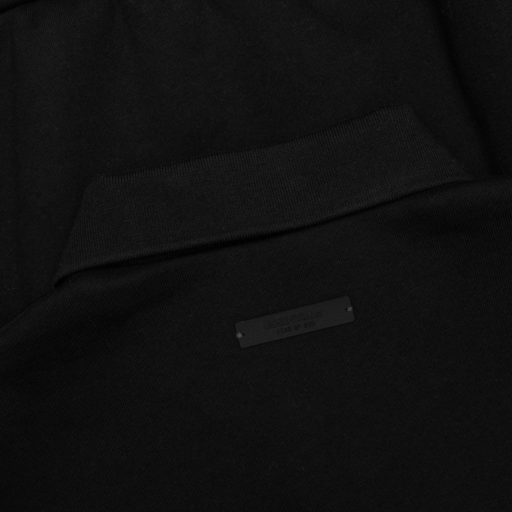 Fleece Polo Black