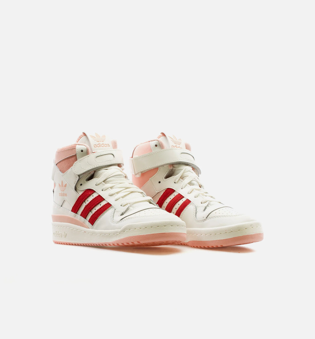 Forum 84 High Pink Glow Mens Lifestyle Shoe White Pink Red