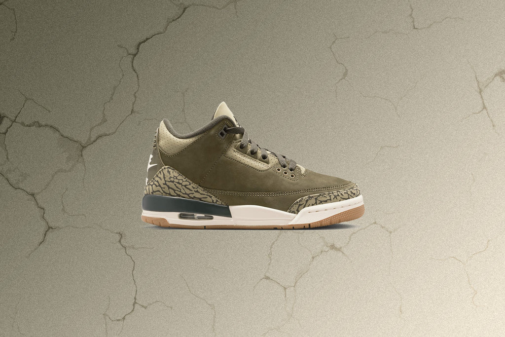 Air Jordan 3 Retro Family Affair GS Medium Olive Neutral Olive Sequoia
