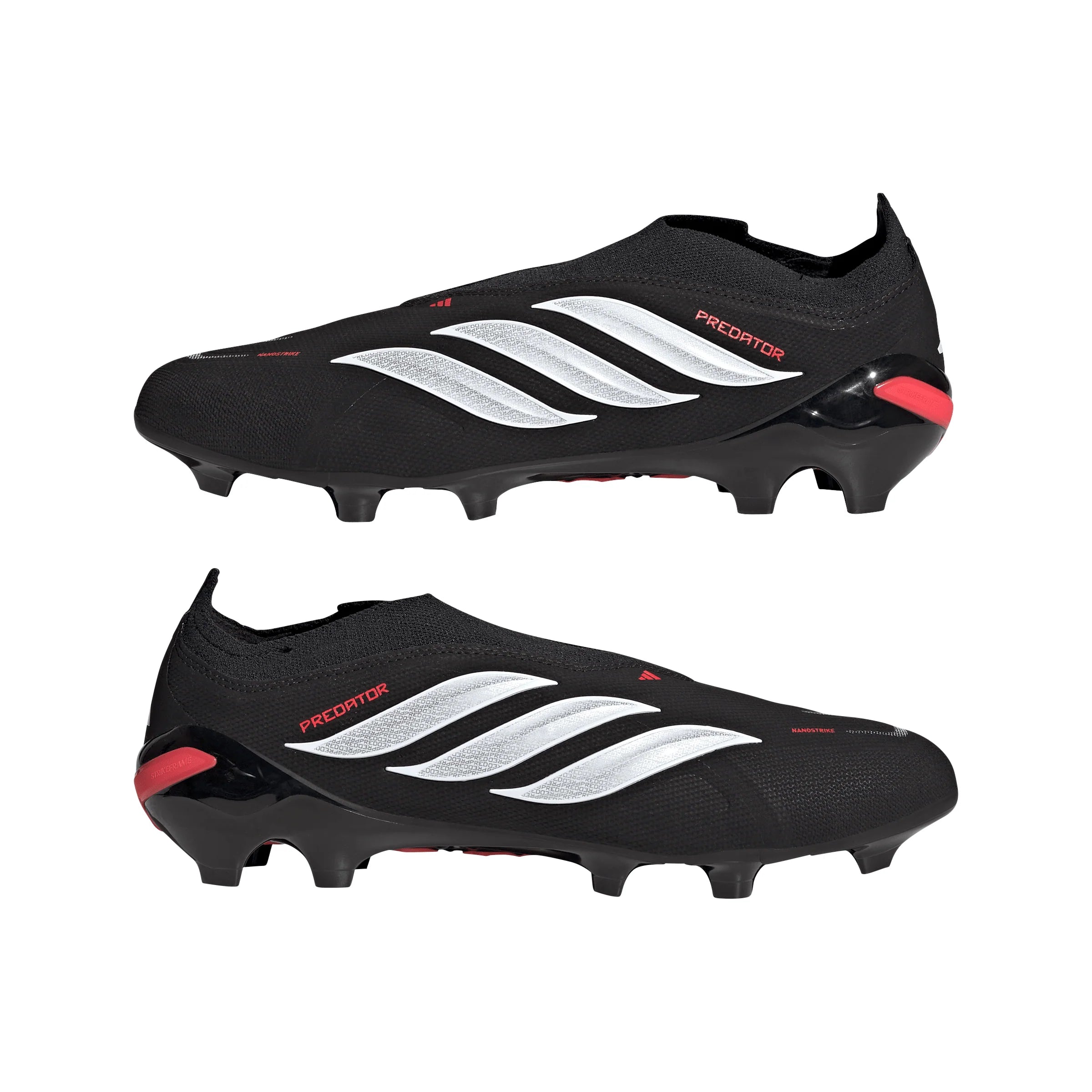 adidas Predator League Laceless FG Firm Ground Mens Soccer Cleats Black White