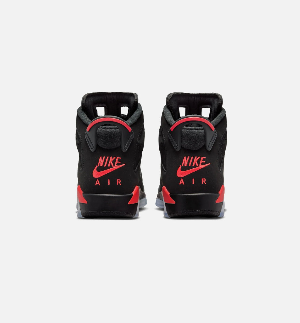Air Jordan 6 Retro Infrared Salesman Grade School Lifestyle Shoe Black Light Crimson