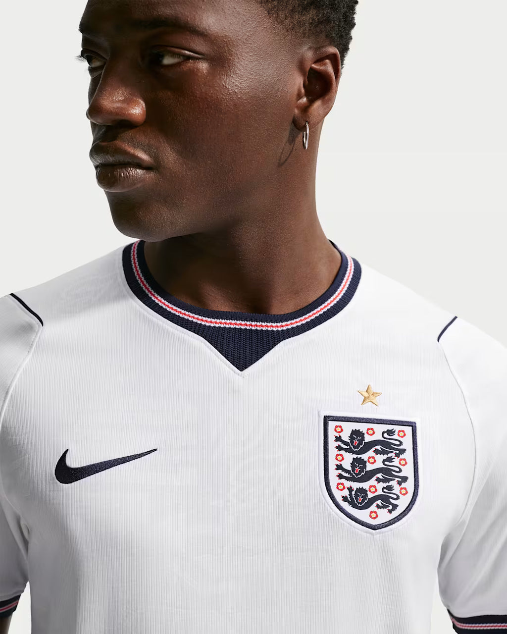 Nike England Home Mens Soccer Jersey 2026 White Speed Red Obsidian Obsidian