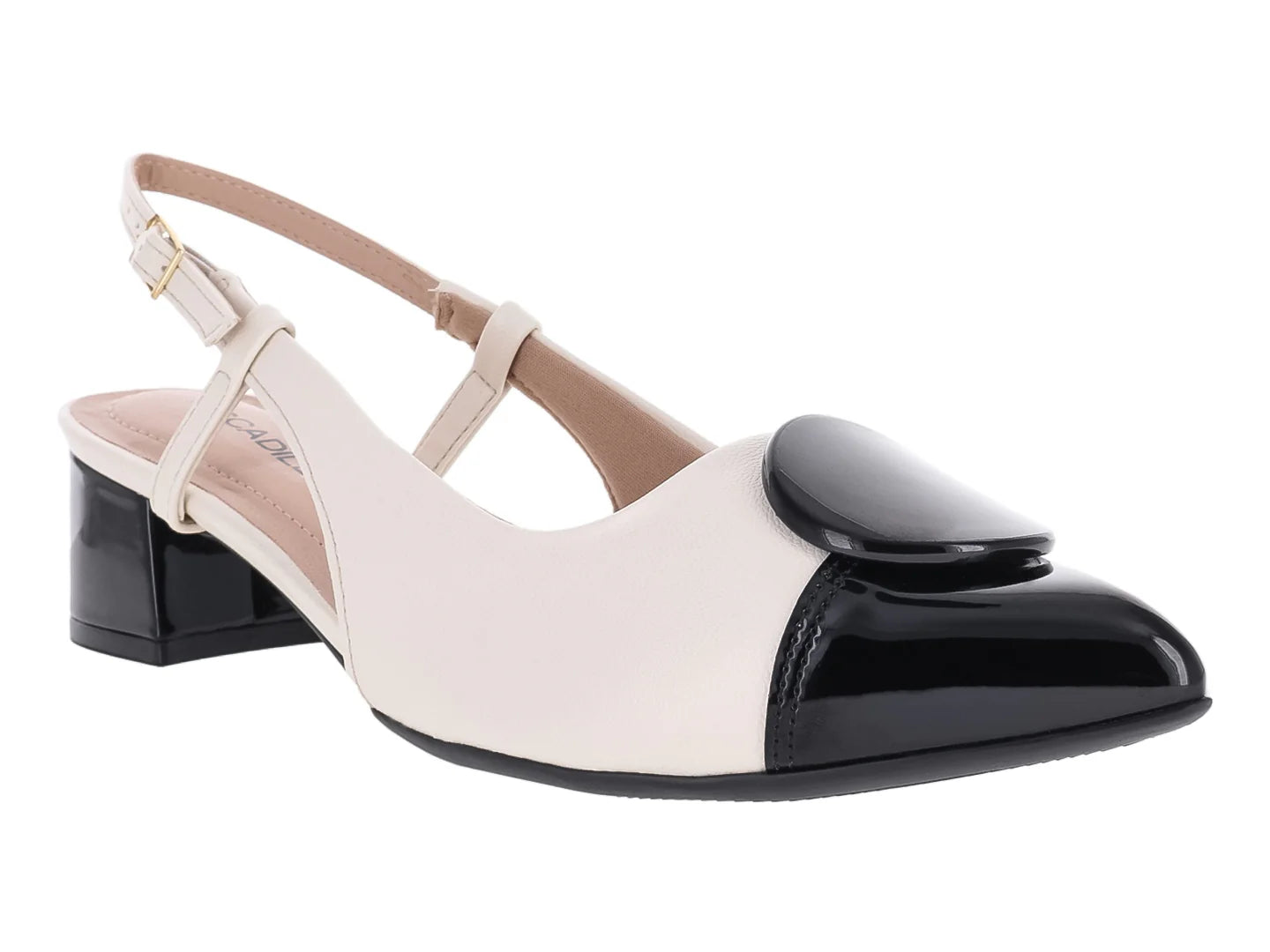 Zapatillas Piccadilly Bicolor Blanco y Negro para Mujer