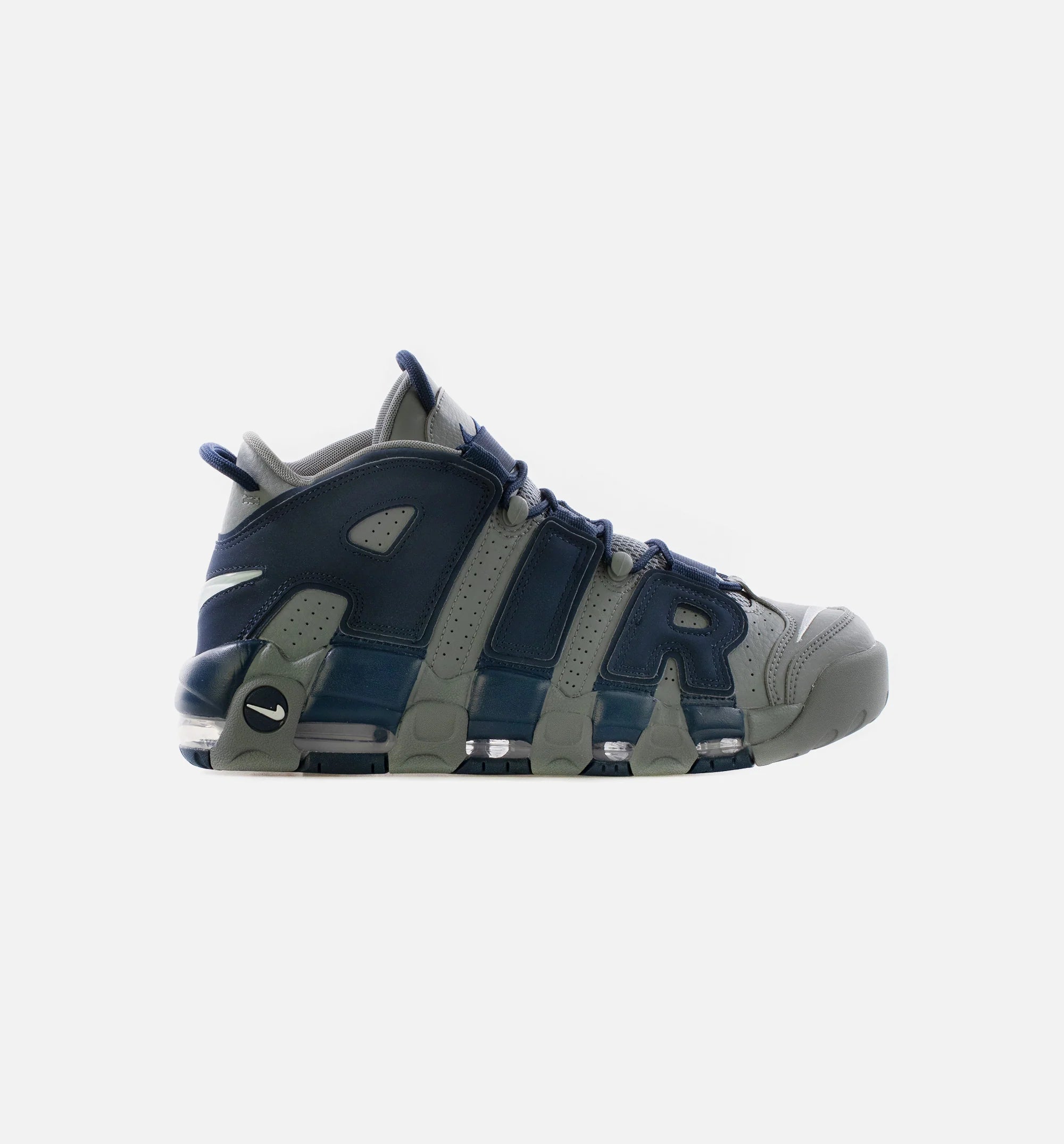 Air More Uptempo 96 Mens Basketball Shoe Cool Grey White Midnight Navy
