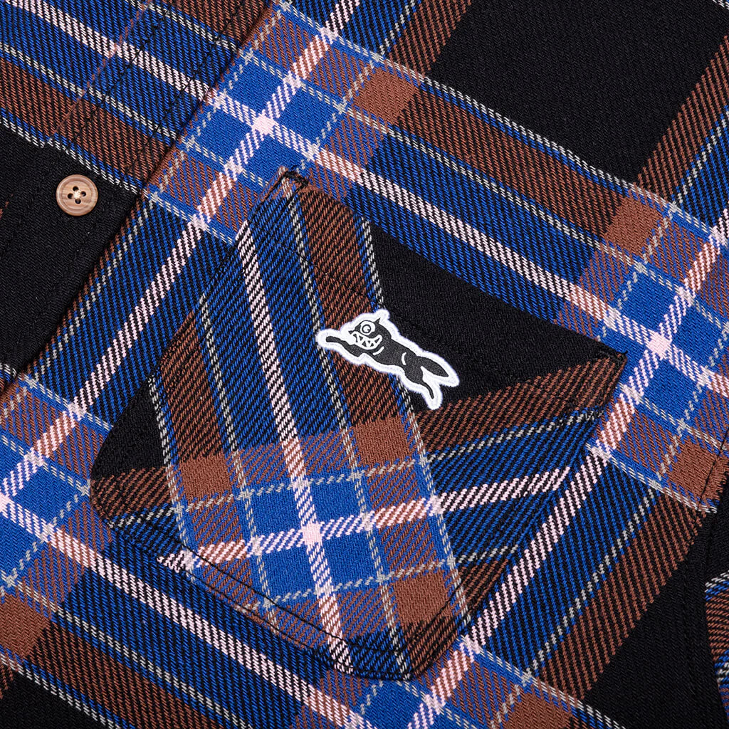 Big Drip L S Woven Plaid