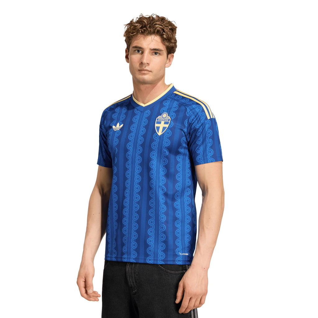 adidas Sweden Away Mens Soccer Jersey 2026 Royal Blue