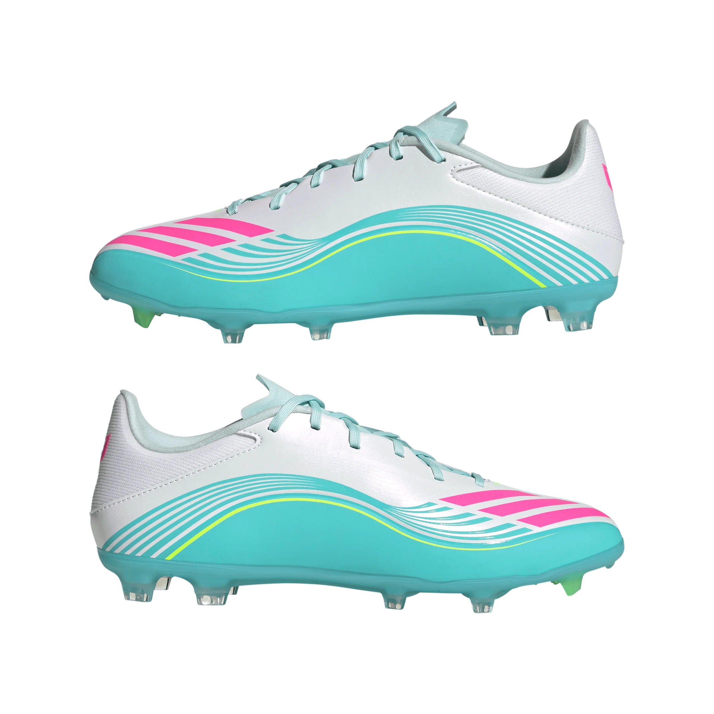 adidas F50 Messi League Firm Ground Multi Ground Mens Soccer Cleats White Pink