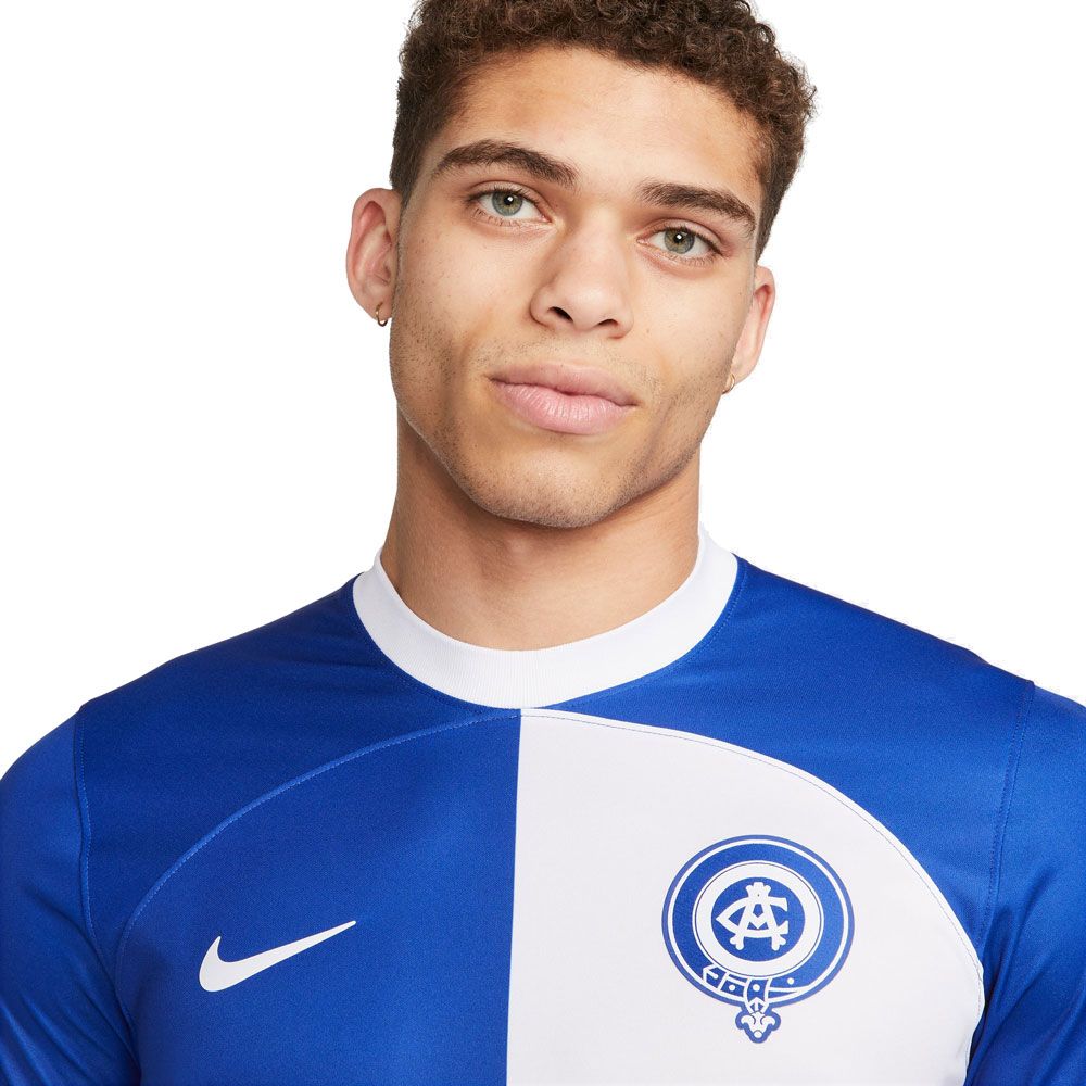 Nike Mens Atletico Madrid 2023 24 Stadium Away Jersey Old Royal White