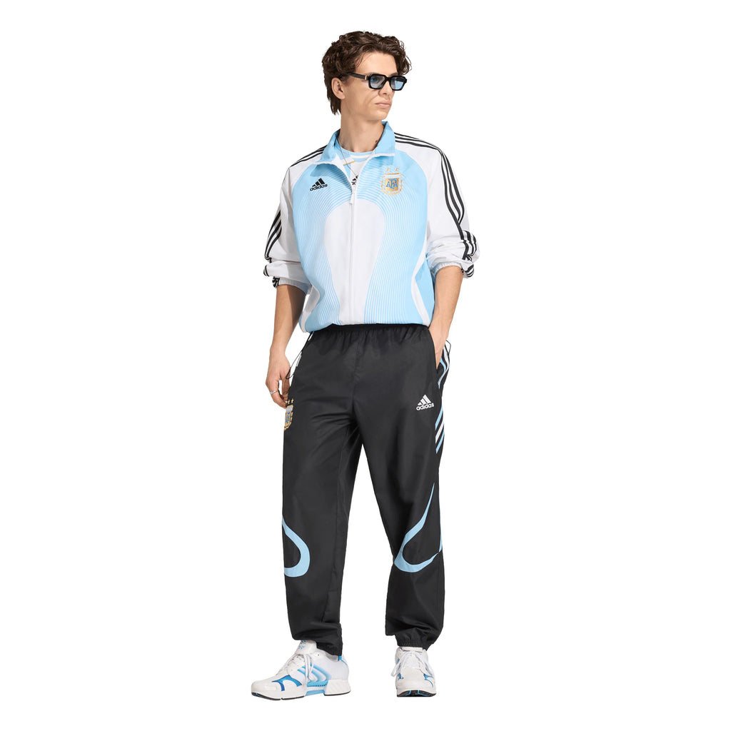adidas Argentina Home Mens Track Top 2006 White Sky Blue