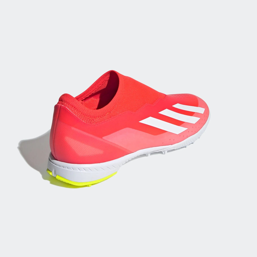 adidas X Crazyfast League Laceless TF Laceless Turf Boots Solar Red White Solar Yellow