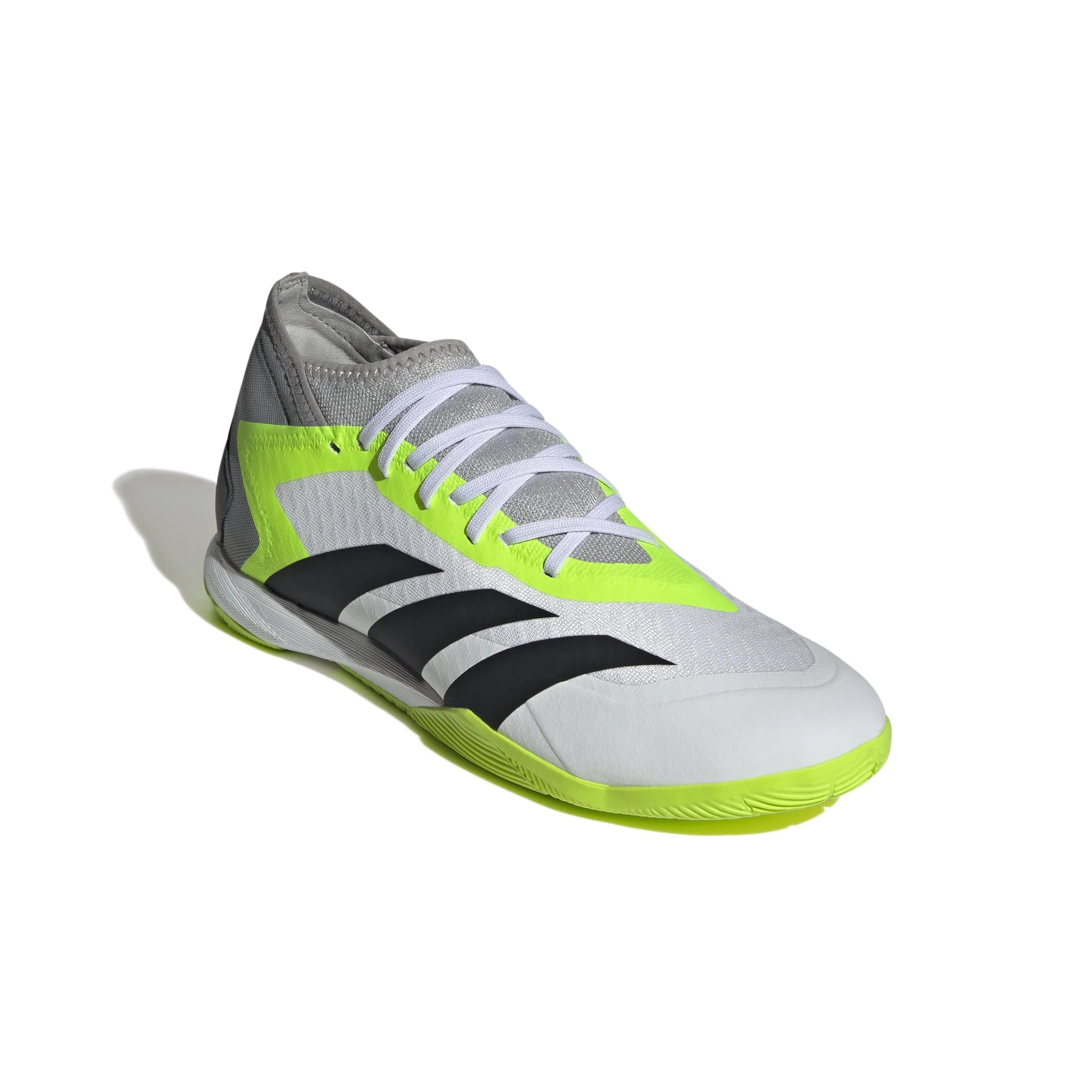 adidas Predator Accuracy3 IN Indoor Soccer Shoes White Black Lucid Lemon