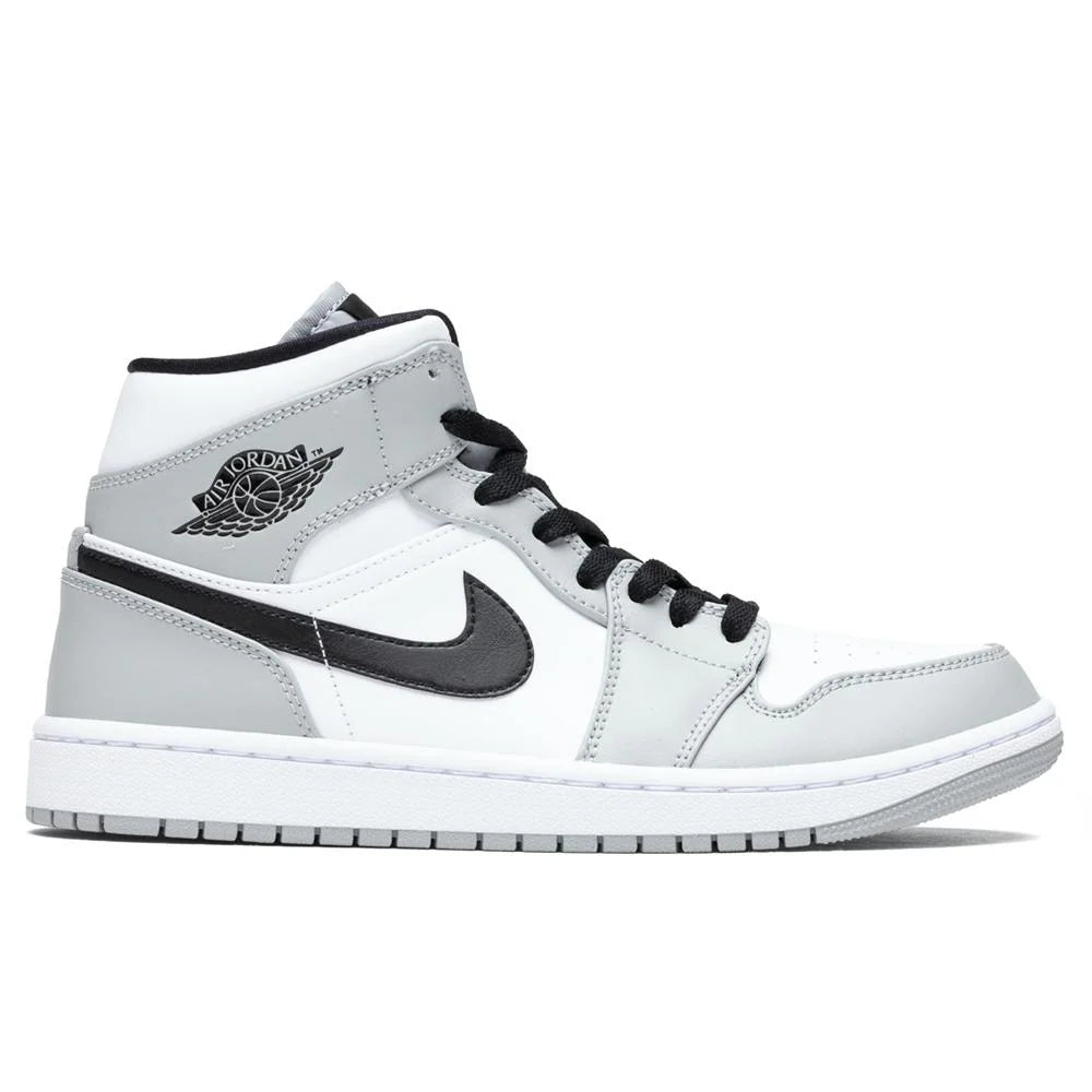 Air Jordan 1 Mid Light Smoke Grey Black White