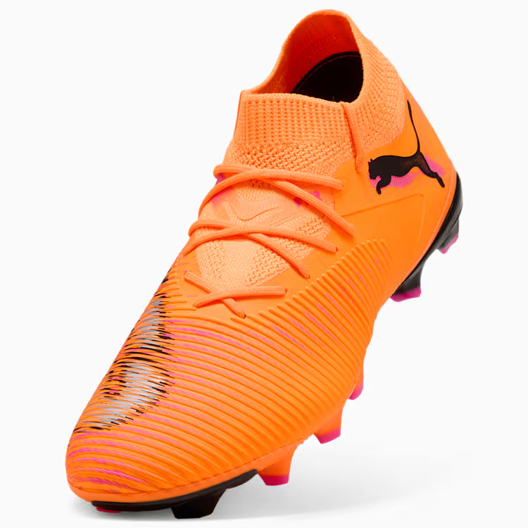 PUMA Future 8 Match FG AG Mens Soccer Cleats Orange Black