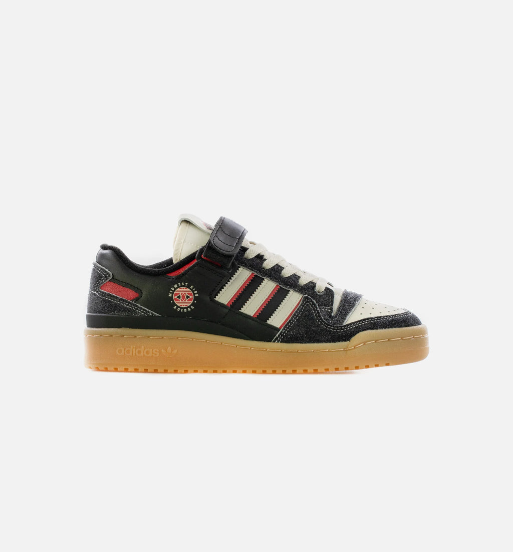Midwest Kids Forum Lo 84 Mens Lifestyle Shoe Black White Red