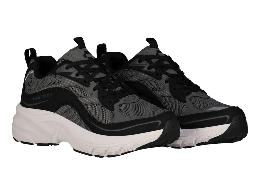 Tenis Charly Fashion Sport Negro y Blanco para Hombre