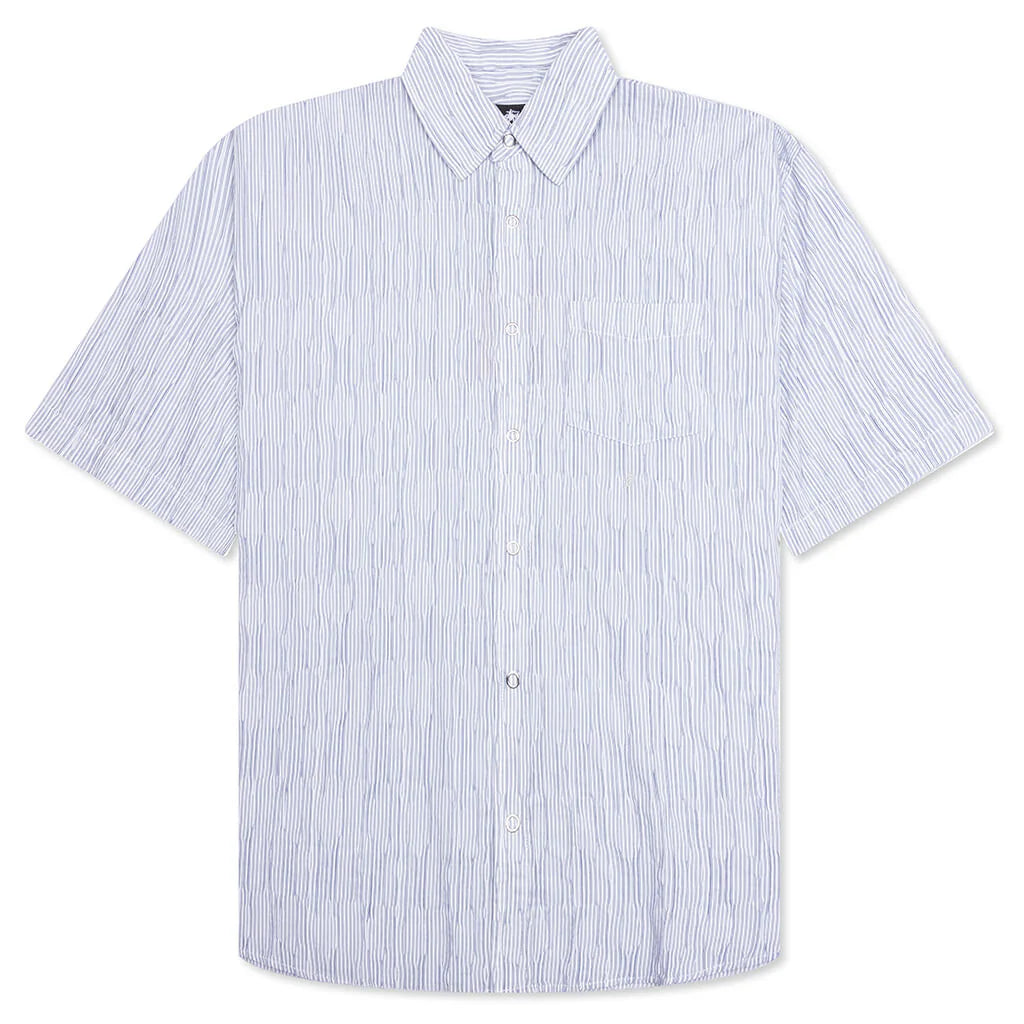 Wavy Striped Shirt Blue