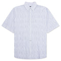 Wavy Striped Shirt Blue