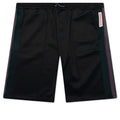 Weave Panel Shorts Black Green