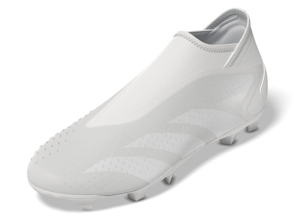 adidas Predator Accuracy3 Laceless FG Firm Ground Soccer Cleats White White