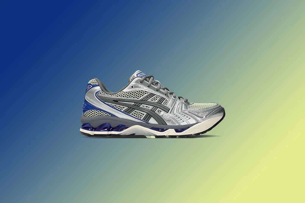 Gel Kayano 14 Soft Yellow Asics Blue