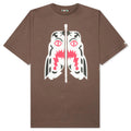 White Tiger Tee Brown